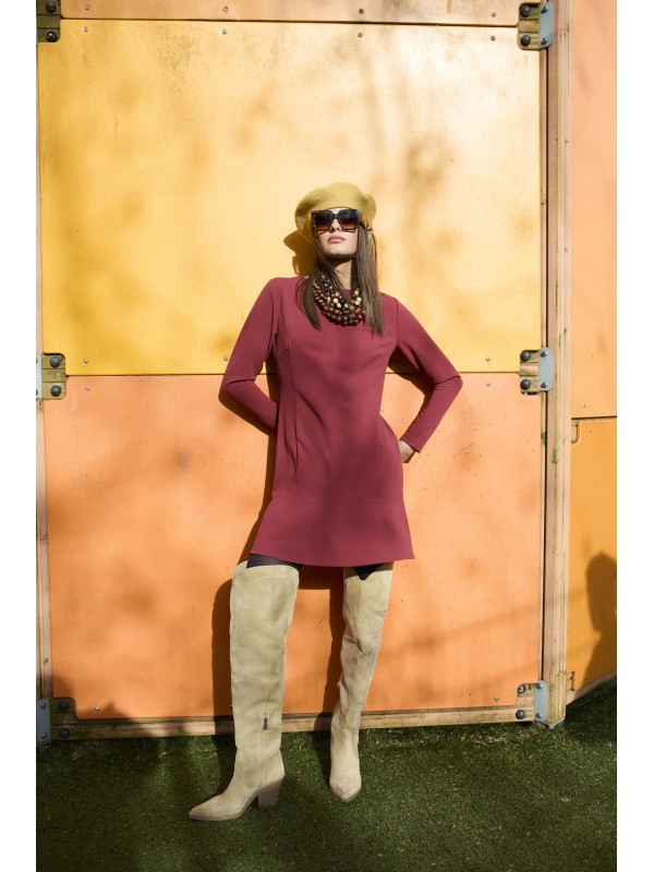 Vestido mujer volante