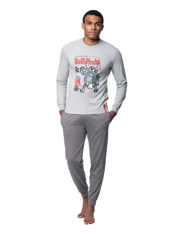 Bulls printed men pyjama -...
