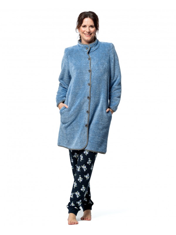 Dressing gown with buttons...