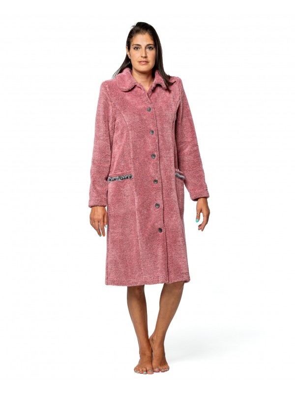 Dressing gown with buttons...