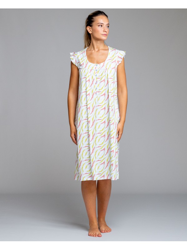 Sleeveless nightdress with...