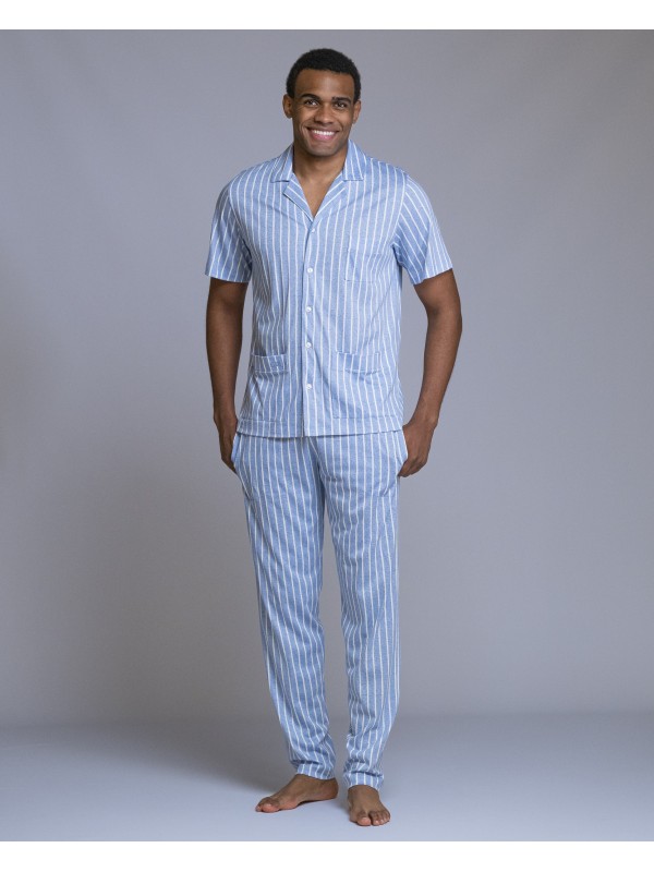Pijama de hombre modal abierto